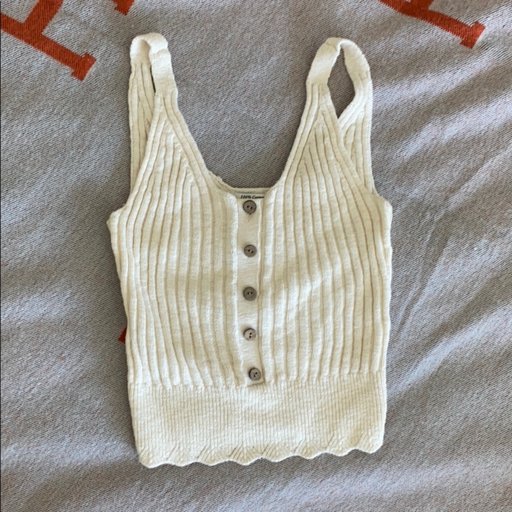Abercrombie knit cropped top small